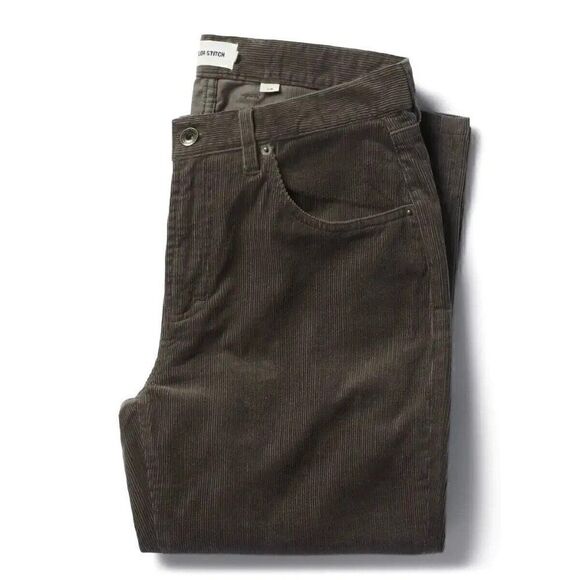 NWOT Taylor Stitch Slim Foundation Pant Cord Organic Espresso Brown W28 Corduroy - Picture 2 of 10